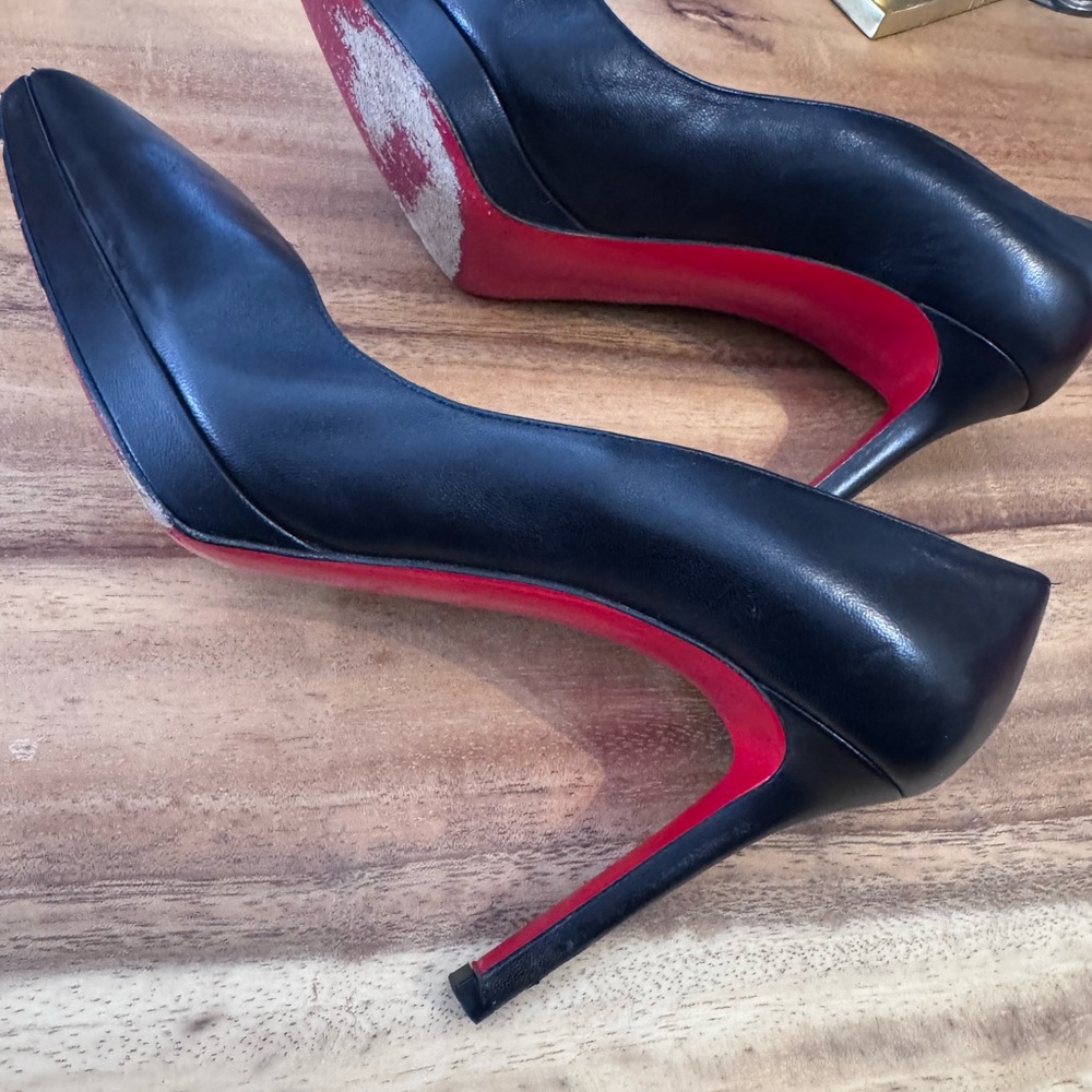 Christian Louboutin Black and Red Heels~comes with original box and bag. - Picture 4 of 6